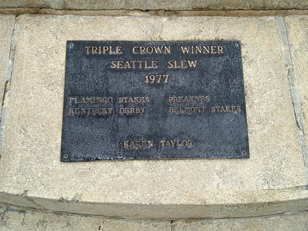 Hialeah Seattle Slew Triple Crown Plaque