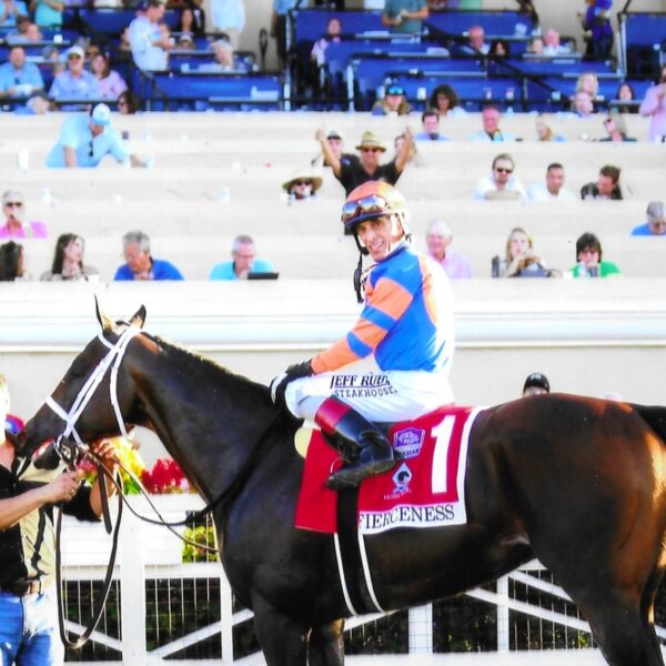 Pacific Classic Fierceness winner circle