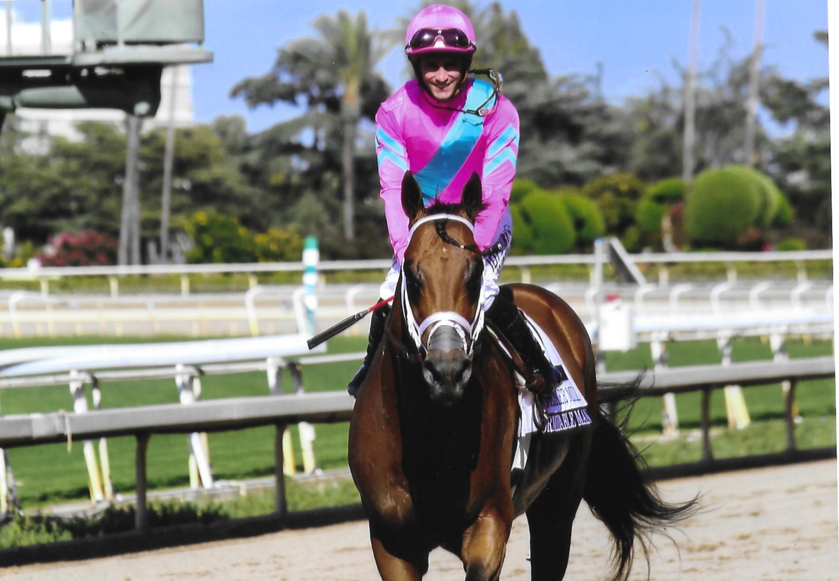 Flavien Prat on Formidable Man Racehorse